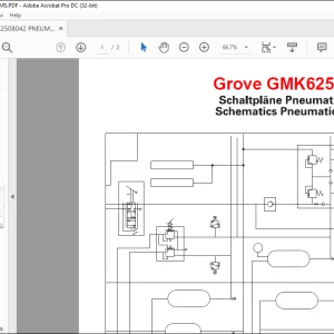 Grove Cranes GMK6250 Pneumatic Schematic Manual - PDF DOWNLOAD