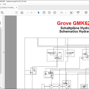 Grove Rough Terrain Cranes GMK6220 Hydraulic Schematic Manual - PDF DOWNLOAD