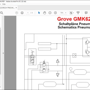 Grove Rough Terrain Cranes GMK6220 Pneumatics Schematic Manual  - PDF DOWNLOAD