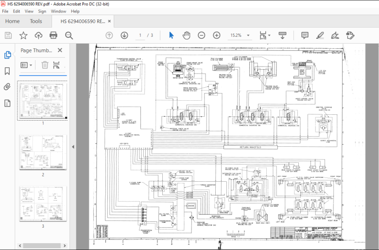 Grove Rough Terrain Cranes RT600B Hydraulic Schematic Manual - PDF ...