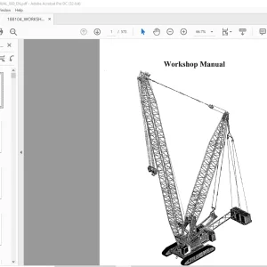 Liebherr LR 1250 Crawler Crane Workshop Manual 188104 - PDF DOWNLOAD