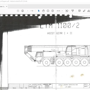 Liebherr Mobile Crane LTM 1100-2 Circuit Diagram Manual - PDF DOWNLOAD