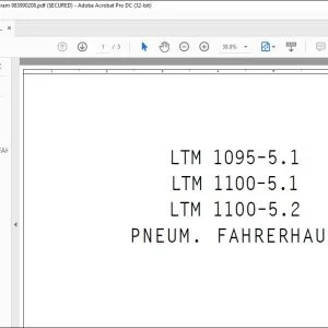 Liebherr Mobile Crane LTM 1100-5.1 Pneumatic Diagram 983990208 - PDF DOWNLOAD