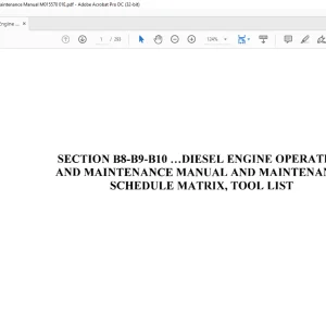 MTU Diesel Engine 8V-12V-16V 4000 G21-G81 Users guide & Maintenance Manual M015570-01E PDF DOWNLOAD