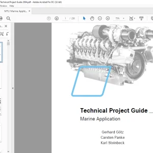 MTU Marine Application Technical Project Guide Manual PDF DOWNLOAD