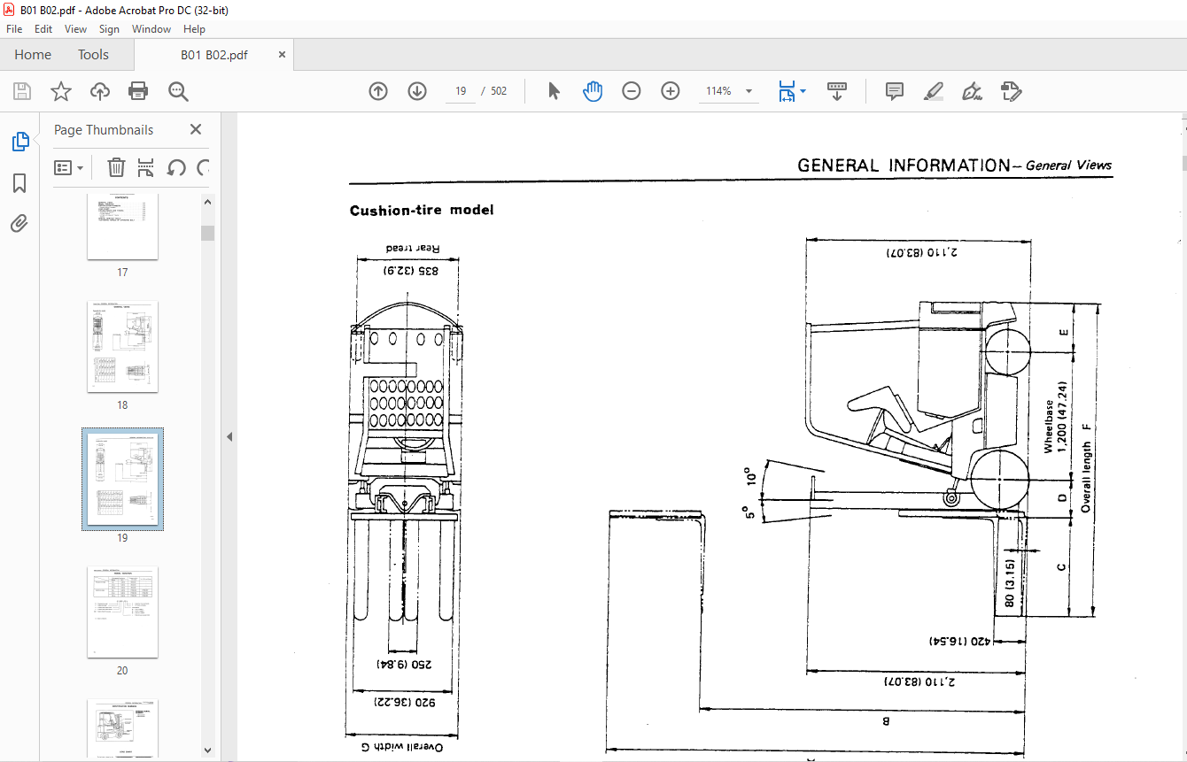 NISSAN FORKLIFT B01 B02 Series Service Manual SM1E-B12SG0 PDF DOWNLOAD ...