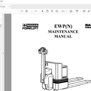 NISSAN FORKLIFT EWP(N) Maintenance Manual PDF DOWNLOAD