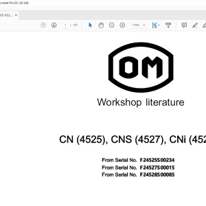 OM CN (4525), CNS (4527), CNi (4528) Workshop Manual - PDF DOWNLOAD