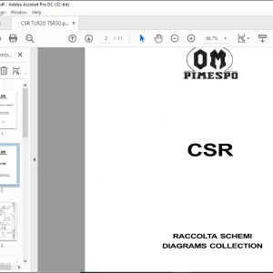 OM Pimespo CSR,TLR 20,TSR 30 Diagrams Collection Manual - PDF DOWNLOAD