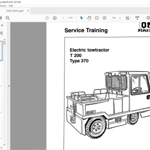OM Pimespo Electric towtractor T200 Type 370 Service Training Manual - PDF DOWNLOAD