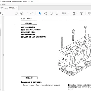 OM Pimespo TM20 - TM27 PARTS MANUAL - PDF DOWNLOAD
