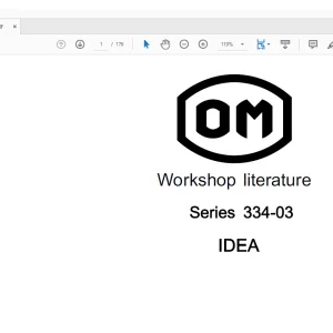 OM Series 334-03 IDEA Workshop Manual - PDF DOWNLOAD