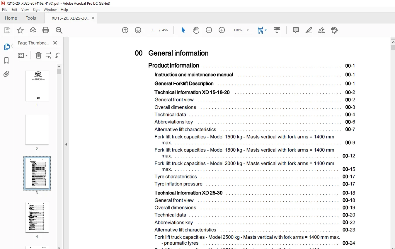 OM Series 4169, 4170 XD15, XD18, XD20, XD25, XD30 workshop Manual - PDF DOWNLOAD - Image 4