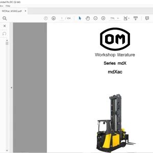 OM Series mdX mdXac Workshop Manual  - PDF DOWNLOAD