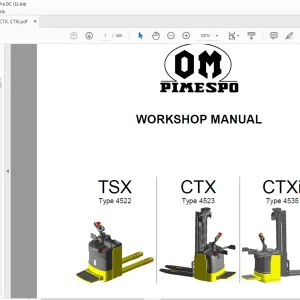 OM TSX Type 4522 CTX  Type 4523 CTXi Type 4535 WORKSHOP MANUAL - PDF DOWNLOAD