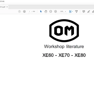 OM XE60 - XE70 - XEBO Workshop Manual - PDF DOWNLOAD