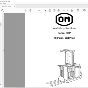 OM XOP XOP2ac, XOP3ac Workshop Manual  - PDF DOWNLOAD
