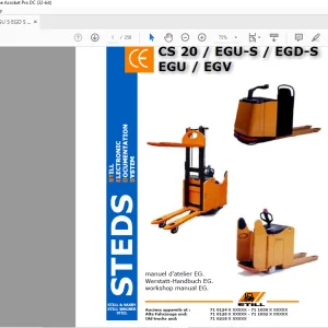 STILL STED Forklift CS 20 EGU-S EGD-S EGU EGV workshop manual - PDF DOWNLOAD