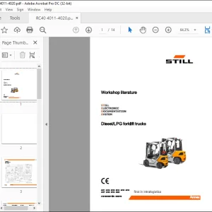 STILL STED Diesel LPG forklift trucks RC40 Workshop Manual - PDF DOWNLOAD