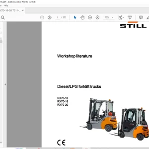 STILL STED Diesel LPG forklift trucks RX70-16 RX70-18 RX70-20 workshop Manual - PDF DOWNLOAD