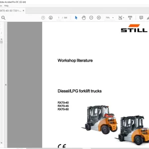 STILL STED Diesel LPG forklift trucks RX70-40 RX70-45 RX70-50 workshop Manual - PDF DOWNLOAD