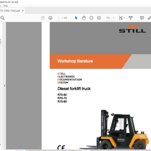 STILL STED Diesel forklift truck R70-60 R70-70 R70-80 workshop Manual  - PDF DOWNLOAD