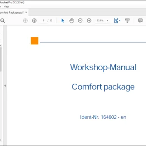 STILL STED FORKFILT Comfort package Workshop Manual  - PDF DOWNLOAD