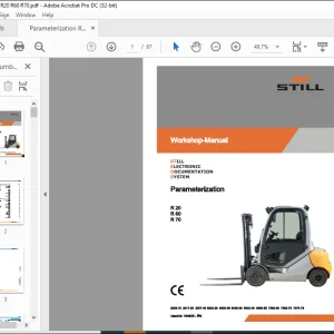 STILL STED FORKFILT Parameterization R20 R60 R70 Workshop MANUAL - PDF DOWNLOAD