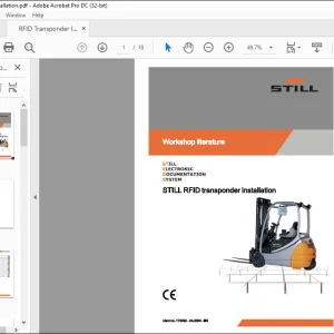 STILL STED FORKFILT STILL RFID transponder installation Workshop Manual - PDF DOWNLOAD