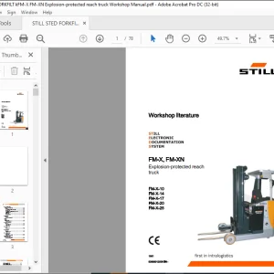 STILL STED FORKFILT kFM-X FM-XN Explosion-protected reach truck Workshop Manual - PDF DOWNLOAD