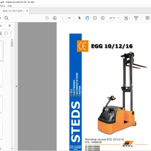 STILL STED FORKLIFT EGG 10 12 16 Workshop Manual - PDF DOWNLOAD