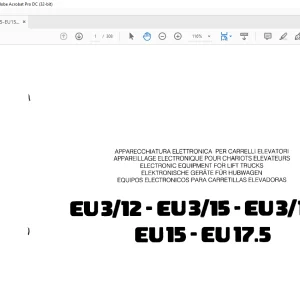 STILL STED FORKLIFT ELECTRONIC EQUIPMENT FOR LIFT TRUCKS EU3 12-EU3 15 EU3 17-5 EUl5-EUl7.5 REPAIR MANUAL  - PDF DOWNLOAD