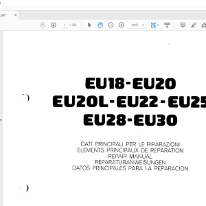 STILL STED FORKLIFT EU 18-EU 20 EU20L-EU22-EU25 EU28-EU30 Repair Manual  - PDF DOWNLOAD