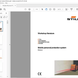 STILL STED FORKLIFT Mobile personal protection system Elokon Workshop Manual - PDF DOWNLOAD