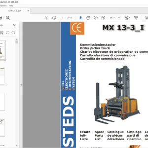 STILL STED Forklift 13-3 I Order picker truck Spare Parts List Manual - PDF DOWNLOAD