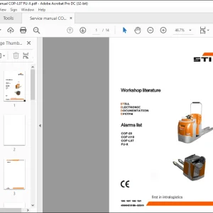 STILL STED Forklift Alarms list COP-20 COP-H10 COP-L07 FU-X Workshop Manual - PDF DOWNLOAD