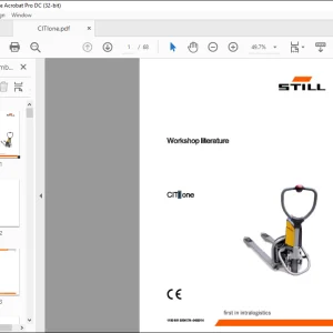 STILL STED Forklift CITI one workshop Manual - PDF DOWNLOAD