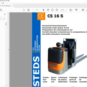 STILL STED Forklift CS 16S Horizontal order picker Truck Spare Parts List Manual - PDF DOWNLOAD