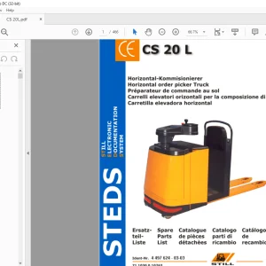 STILL STED Forklift CS 20 L Horizontal order picker Truck Spare Parts List Manual - PDF DOWNLOAD