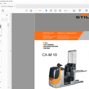STILL STED Forklift CX-M 10 Stacker Spare Parts List Manual - PDF DOWNLOAD