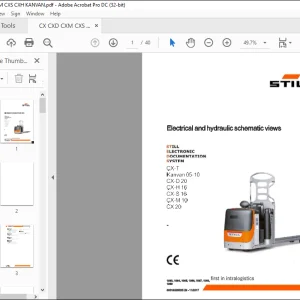 STILL STED Forklift CX-T Kanvan 05-10 CX-D 20 CX-H 16 CX-S 16 CX-M 10 CX20 Electrical and hydraulic schematic Manual - PDF DOWNLOAD