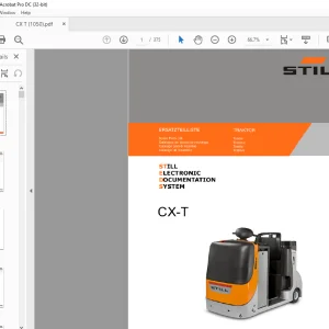 STILL STED Forklift CX-T Tractor Spare Parts List Manual - PDF DOWNLOAD