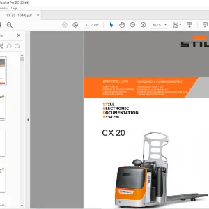 STILL STED Forklift CX20 Horizontal order packer Truck Spare Parts List Manual - PDF DOWNLOAD