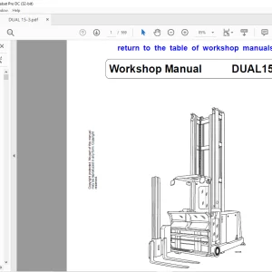 STILL STED Forklift DUAL15-3 Workshop Manual - PDF DOWNLOAD