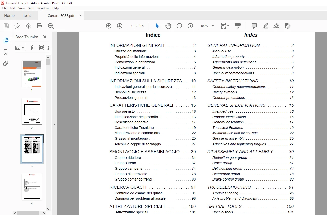STILL STED Forklift Drive Axle CARRARO EC35 RX60-25 RX60-30 RX60-35 Workshop Manual - PDF DOWNLOAD - Image 3