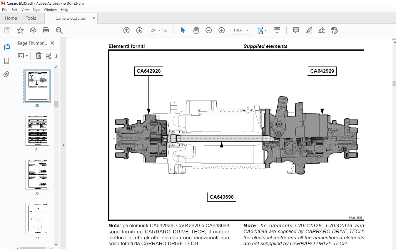 STILL STED Forklift Drive Axle CARRARO EC35 RX60-25 RX60-30 RX60-35 Workshop Manual - PDF DOWNLOAD - Image 2