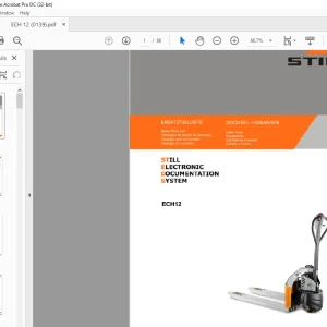 STILL STED Forklift ECH12 Spare Parts List Manual  - PDF DOWNLOAD