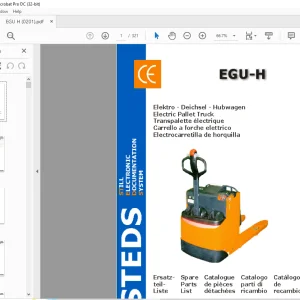 STILL STED Forklift EGU-H Electric Pallet Truck Spare Parts List Manual - PDF DOWNLOAD