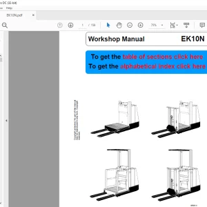 STILL STED Forklift EK10N Workshop Manual - PDF DOWNLOAD