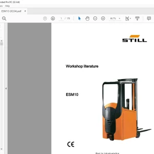 STILL STED Forklift ESM10 Workshop Manual - PDF DOWNLOAD